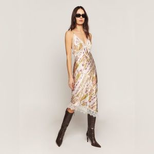 ISO Milania Silk Dress in “Manor” Sz XS or S!